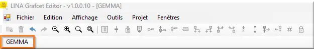 GEMMA sous Barre outils